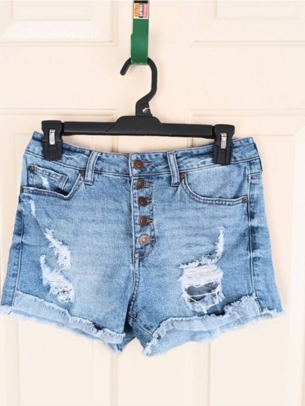 Altar'd State Juniors Distressed High Rise Denim Shorts Size 5